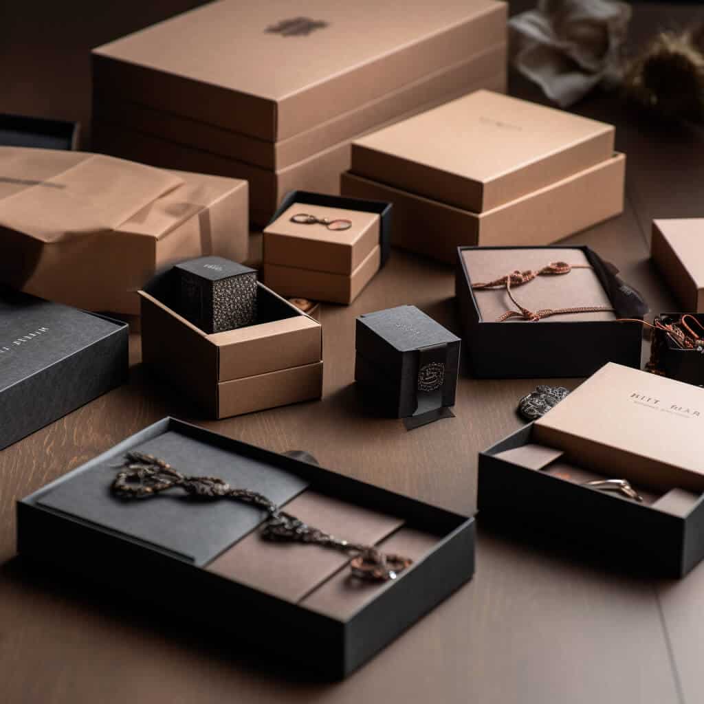 Packaging Aesthetic  Gold jewelry, Packaging, Place card holders